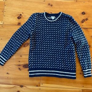 L.L. Bean Classic Navy Crewneck Sweater